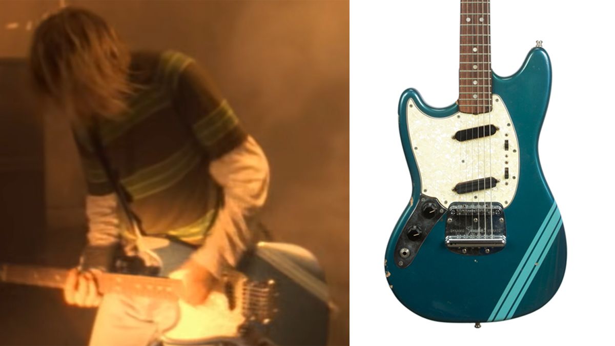 Nirvana guitar. Fender Mustang Курта Кобейна. Fender Mustang гитара. Мустанг гитара Курта Кобейна. Fender Mustang Kurt Cobain Red.