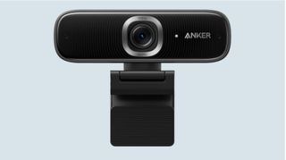 Anker PowerConf C300 on pale blue background
