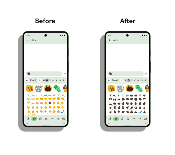 Gboard update lets you set your emoji skin tone with one tap | Android ...