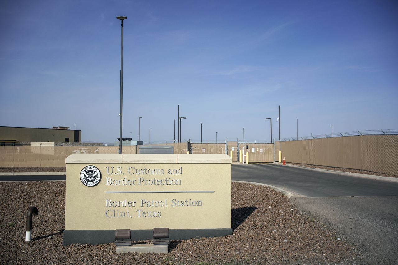 A US Customs and Border Protection facility in Clint, Texas.