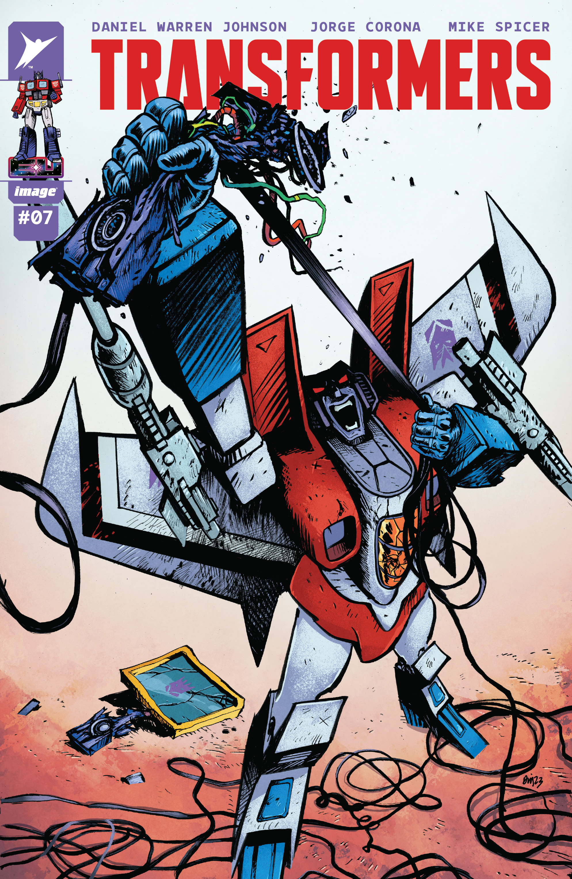 Cover art from Transformers #7