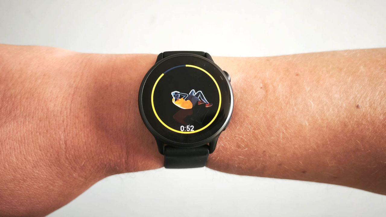 Garmin Vivoactive 6, a close-up picture of the workout animations
