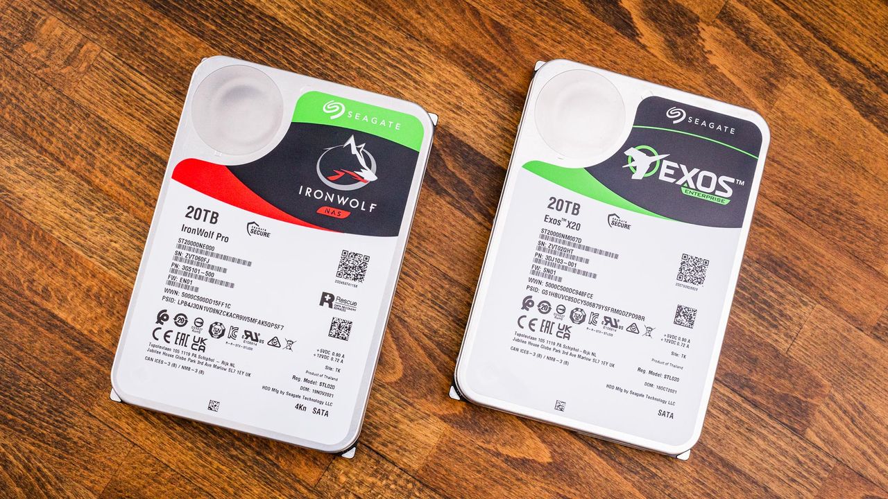 Seagate Exos X20 and IronWolf Pro 20TB HDDs: Serious Rotational