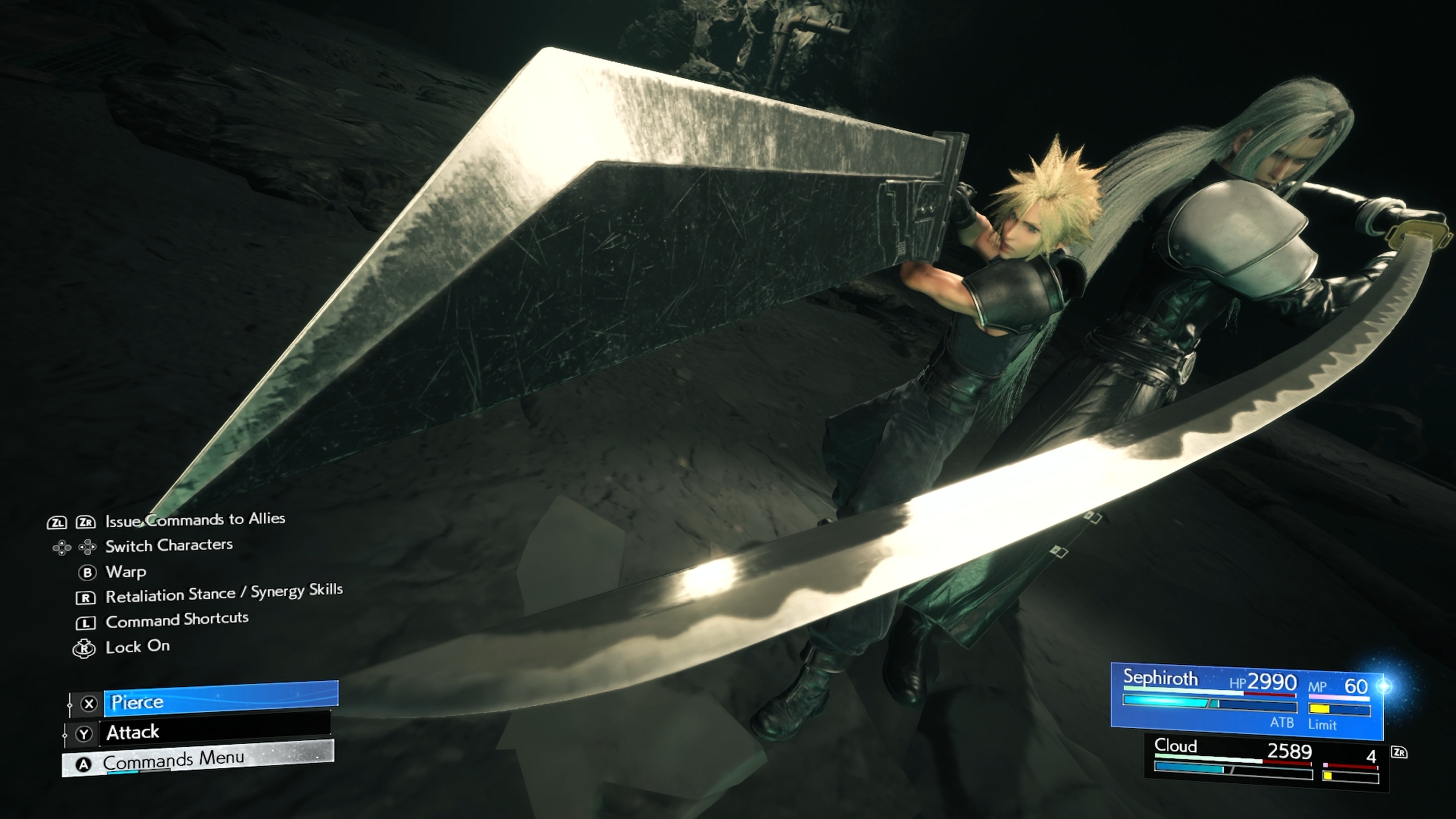 A screenshot of Final Fantasy 7 Rebirth running on Nintendo Switch 2.