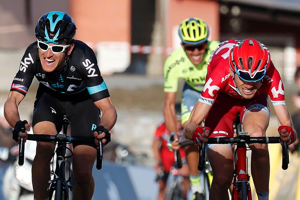 Zakarin, Thomas and Contador fight for the stage 6 win at Paris-Nice.