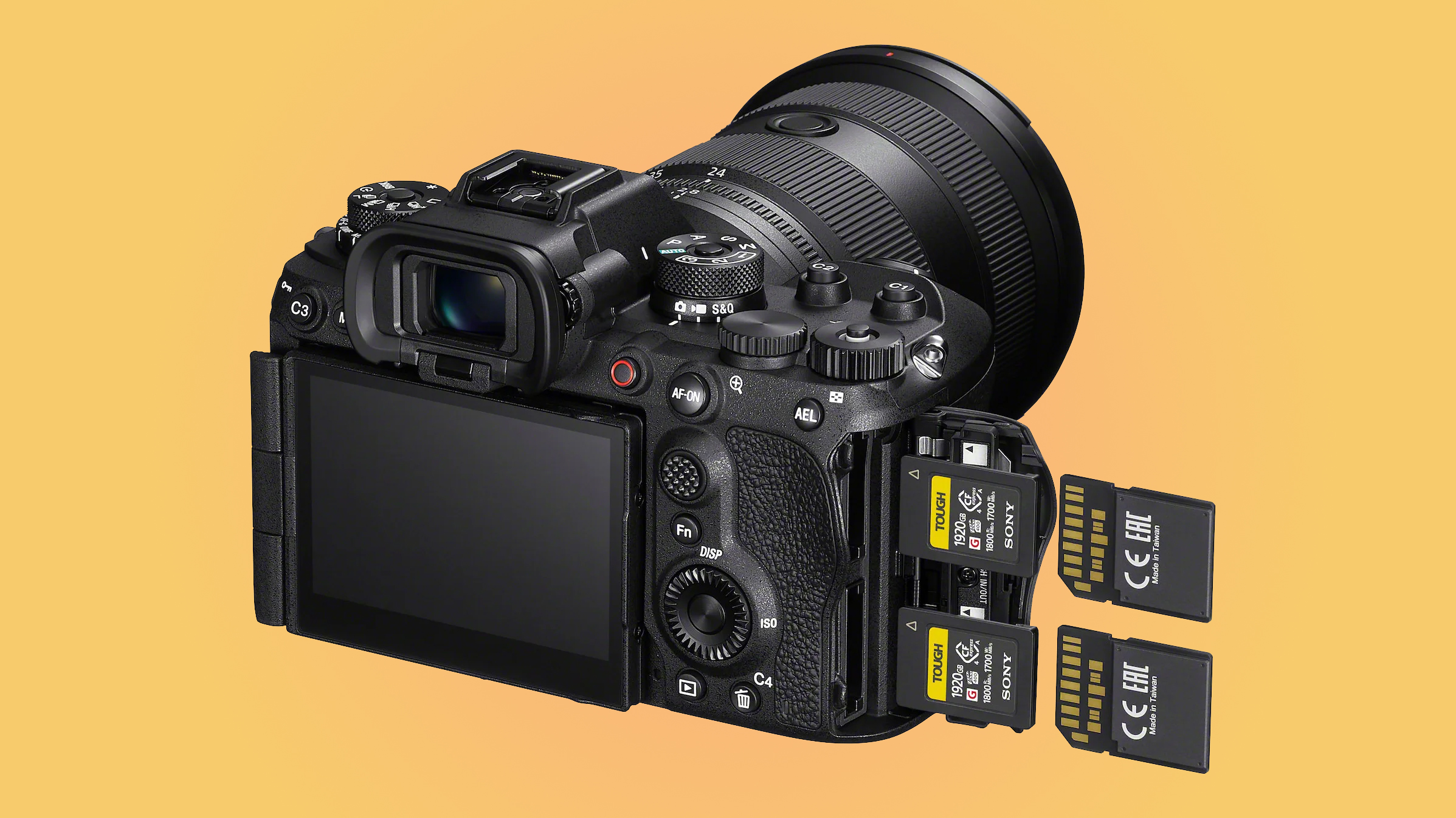 The Sony CEA-G1920T and CEA-G960T memory cards with the Sony A1 II