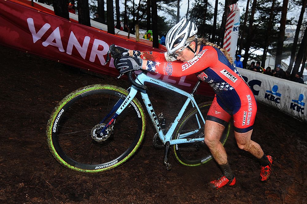 Katie Compton (USA) finished 13th on the day