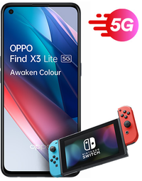 OPPO Find X3 Lite 5G + Free Nintendo Switch: £25 p/m at Virgin Media