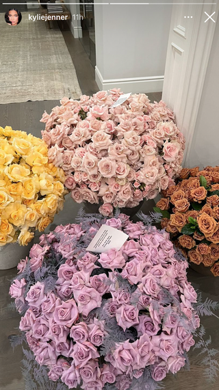 Kylie Jenner roses