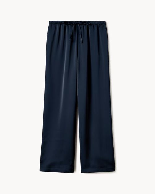 Satin Wide Leg Trousers