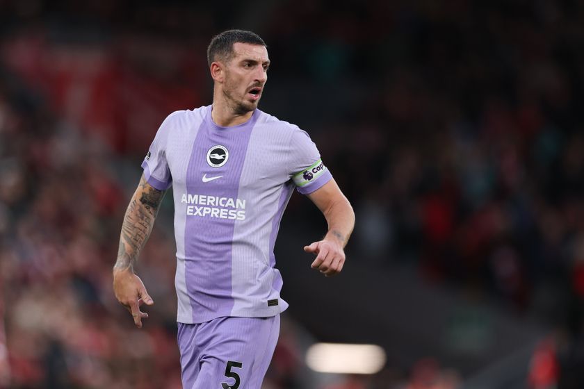 Brighton and Hove Albion defender Lewis Dunk