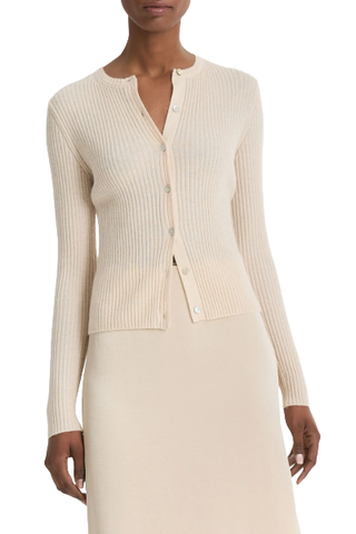 Vince Cashmere & Silk Rib Cardigan (Was $395) 