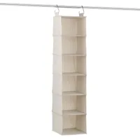 The Container Store 6-Compartment Hanging Closet Organizer The Container Store 6-Compartment Hanging Closet Organizer