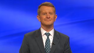 Ken Jennings smiling in Jeopardy