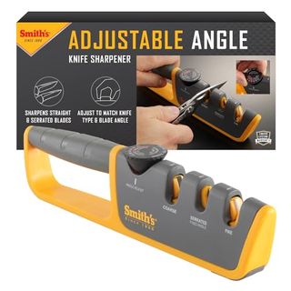 Smith's Knife Sharpener in Grey and yellow
