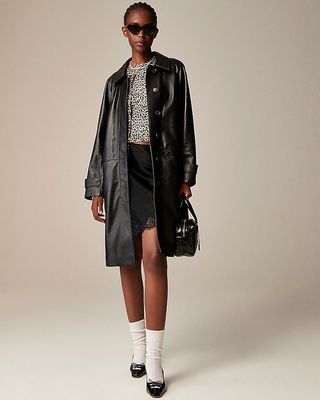 Collection Trench Coat in Leather