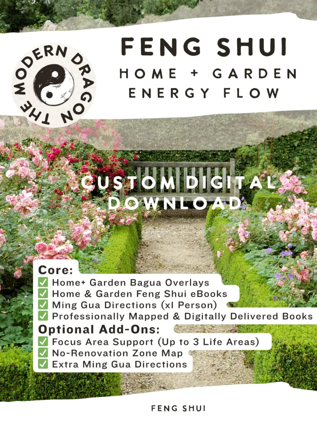 A digital home and garden Feng Shui download from Etsy