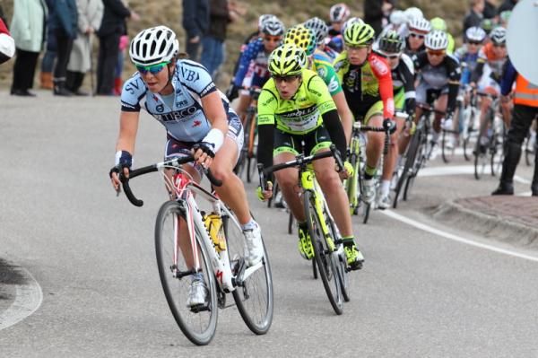 Marta Bastianelli (SC MCipollini Giambenini) was towards the front of the bunch even in the earlier stages of the race