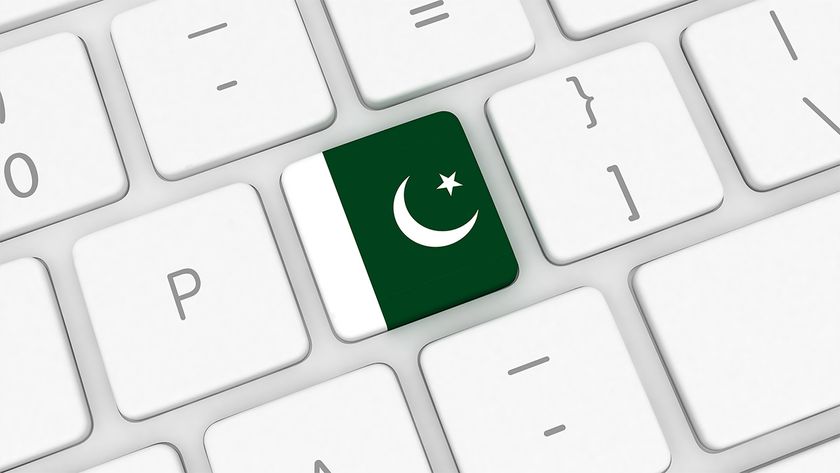 Pakistan flag depicted as key on keyboard