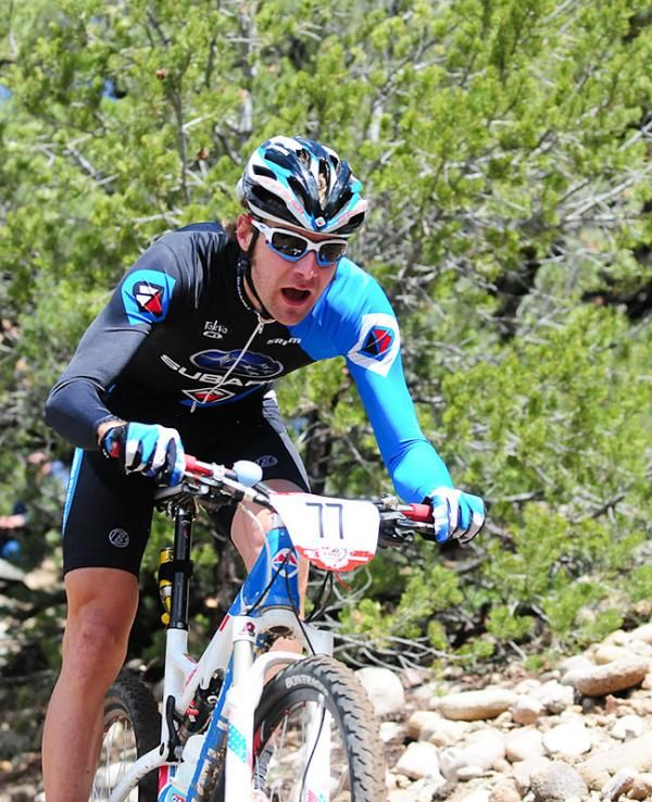 Jeremy Horgan-Kobelski (Gary Fisher/Subaru) passed about five riders who started ahead of him in 30 second intervals.