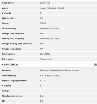 Huawei Desktop PC With Ryzen 5 Pro 4400G