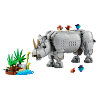 Wild Animals: Majestic Rhino with Birds | View at Lego-Price: - Ages: - Pieces: - Minifigures: - Item Number: 