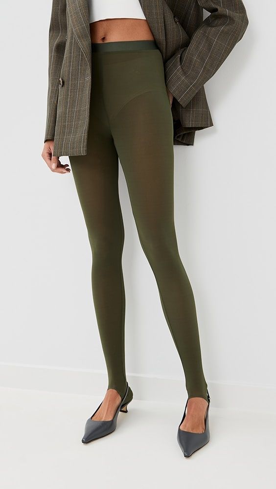 Wardrobe.nyc Sheer Stirrup Leggings
