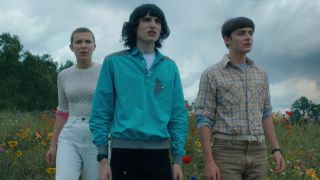 Eleven, Mike, and Will in Stranger Things Season 4 finale