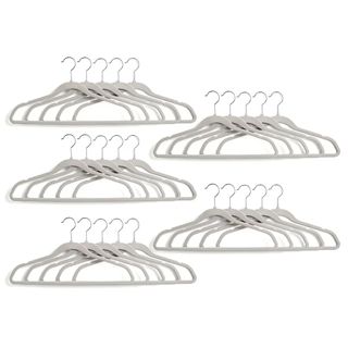 Set Of 25 Flocked Velvet Hangers