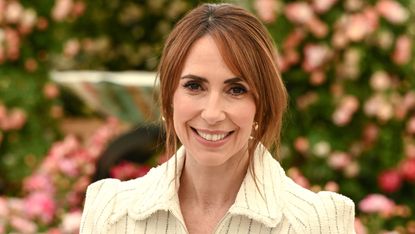 The BBC's The One Show presenter Alex Jones smiles at the RHS Chelsea Flower Show 2026