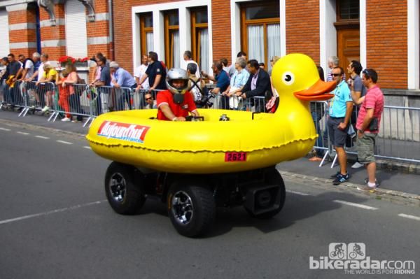 This was perhaps our favorite vehicle in the publicity caravan.