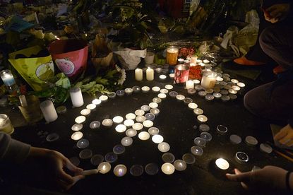 Memorial for terrorist attacks in Paris