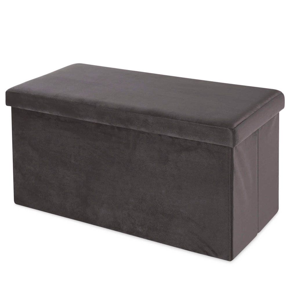 Stay organised in style with Aldi's velvet storage ottomans just £16