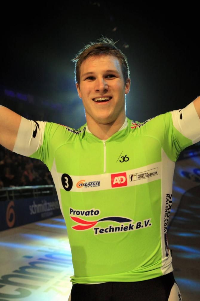 Jeffrey Hoogland won the sprint masters at the Rotterdam Six