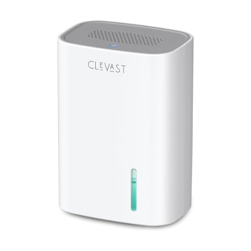 Clevast Electric Dehumidifier, 850ml Dehumidifier for Home With Ultra Quiet & Auto Shut Off, Portable Mini Dehumidifiers for Bedroom, Bathroom, Closet, Rv, Camper, House, Baby Nursery