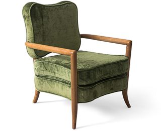 Royere distressed walnut armchair by Julian Chichester, at £1,542 from www.julianchichester.com