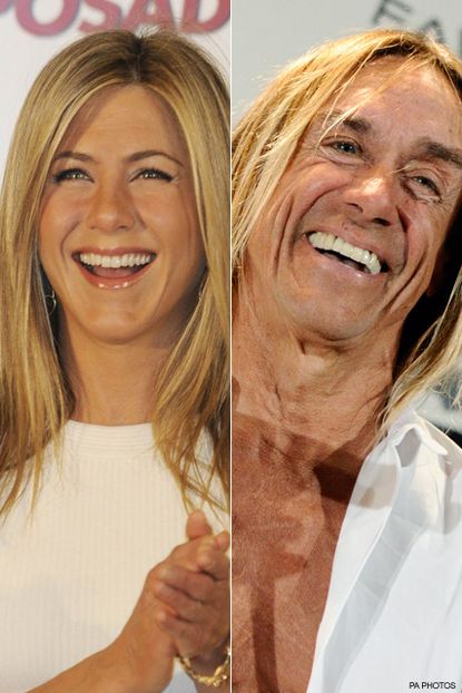 Jennifer Aniston and Iggy Po - George Clooney's girlfriend denies Jennifer Aniston Twitter insult - Celebrity News - Marie Claire