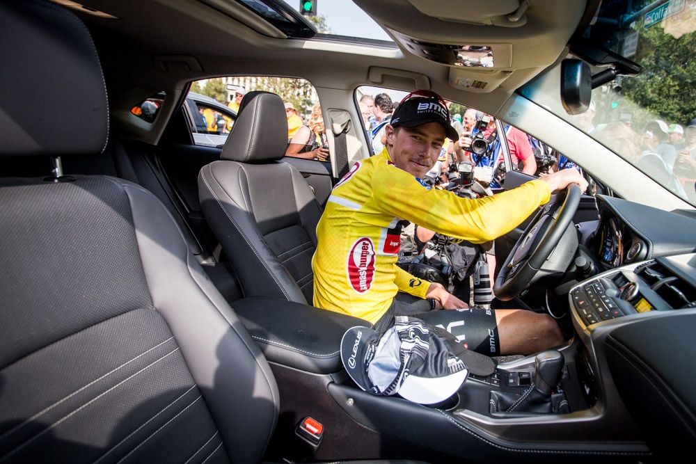 Rohan Dennis (BMC) takes home a shiny new Lexus for winning the overall