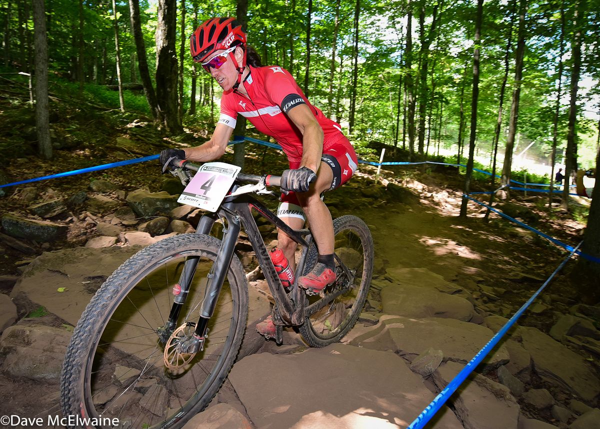 Lea Davison (Specialized) seemed to ride stronger as the race progressed