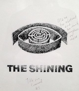 One of the rejected posters for The Shining.