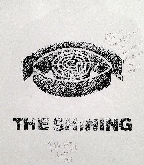 One of the rejected posters for The Shining.