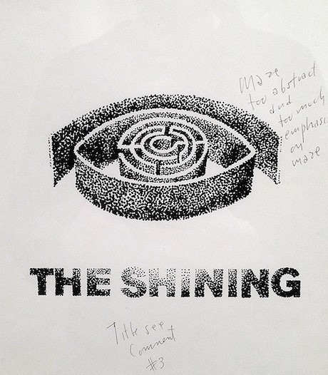 One of the rejected posters for The Shining.