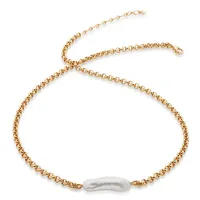 Nura Biwa Pearl Necklace, £250, Monica Vinader