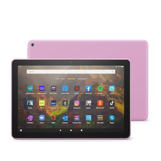 Amazon Fire HD 10 (2021) valkoisella taustalla