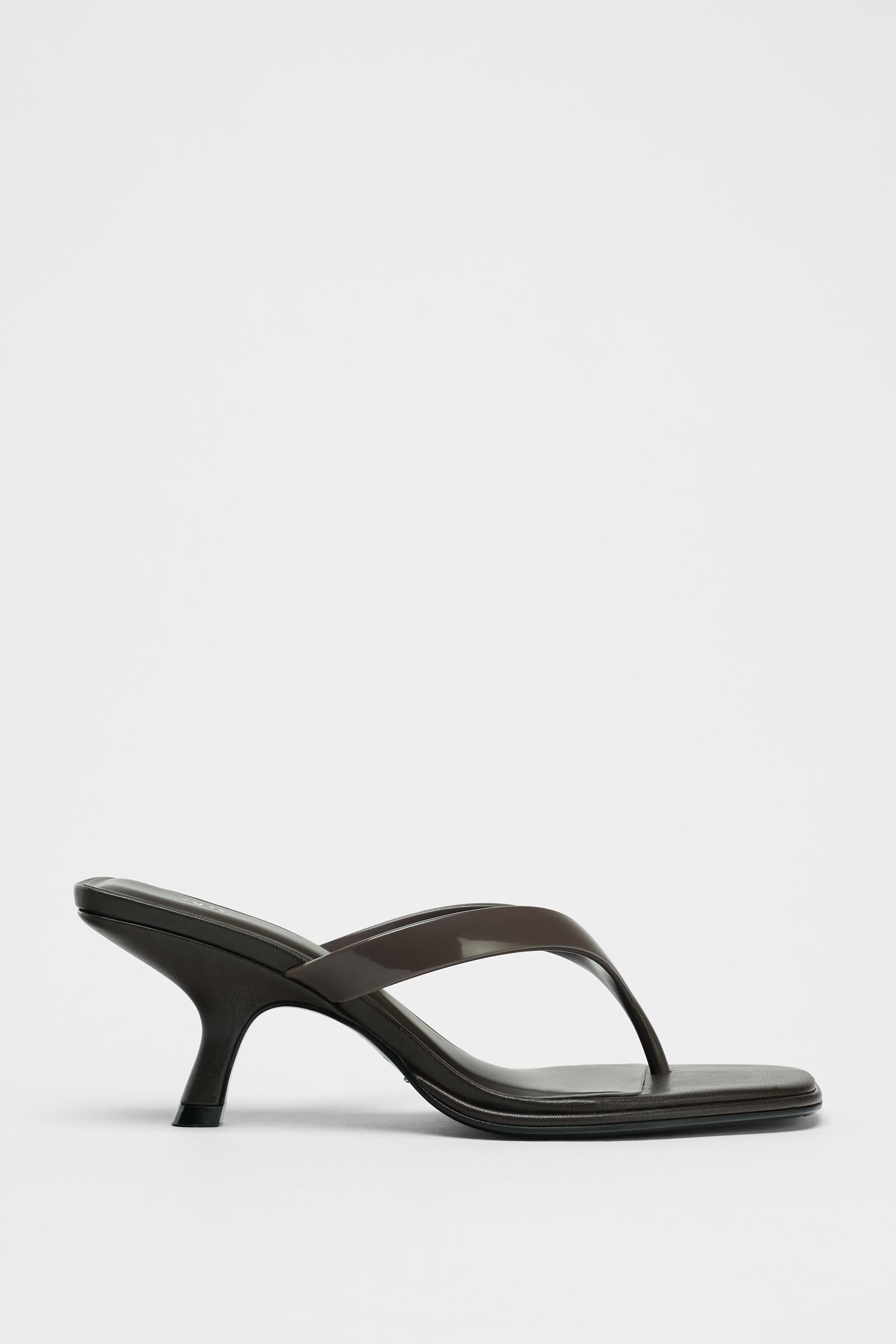 Asymmetric Heeled Sandals