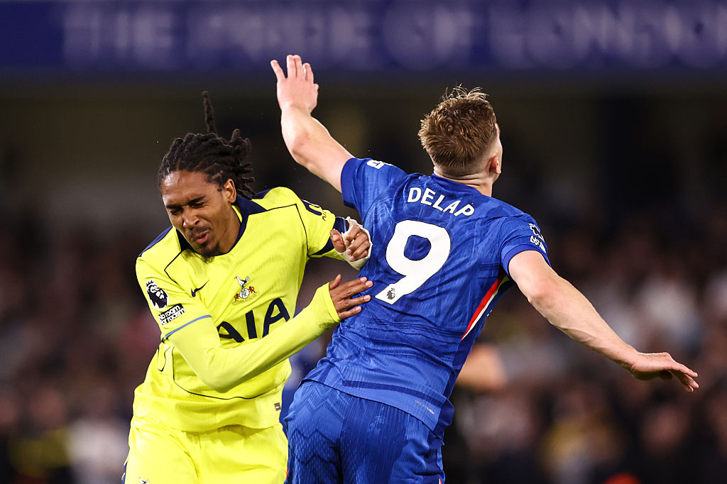 Djed Spence broke his jaw in an aerial challenge with Liam Delap