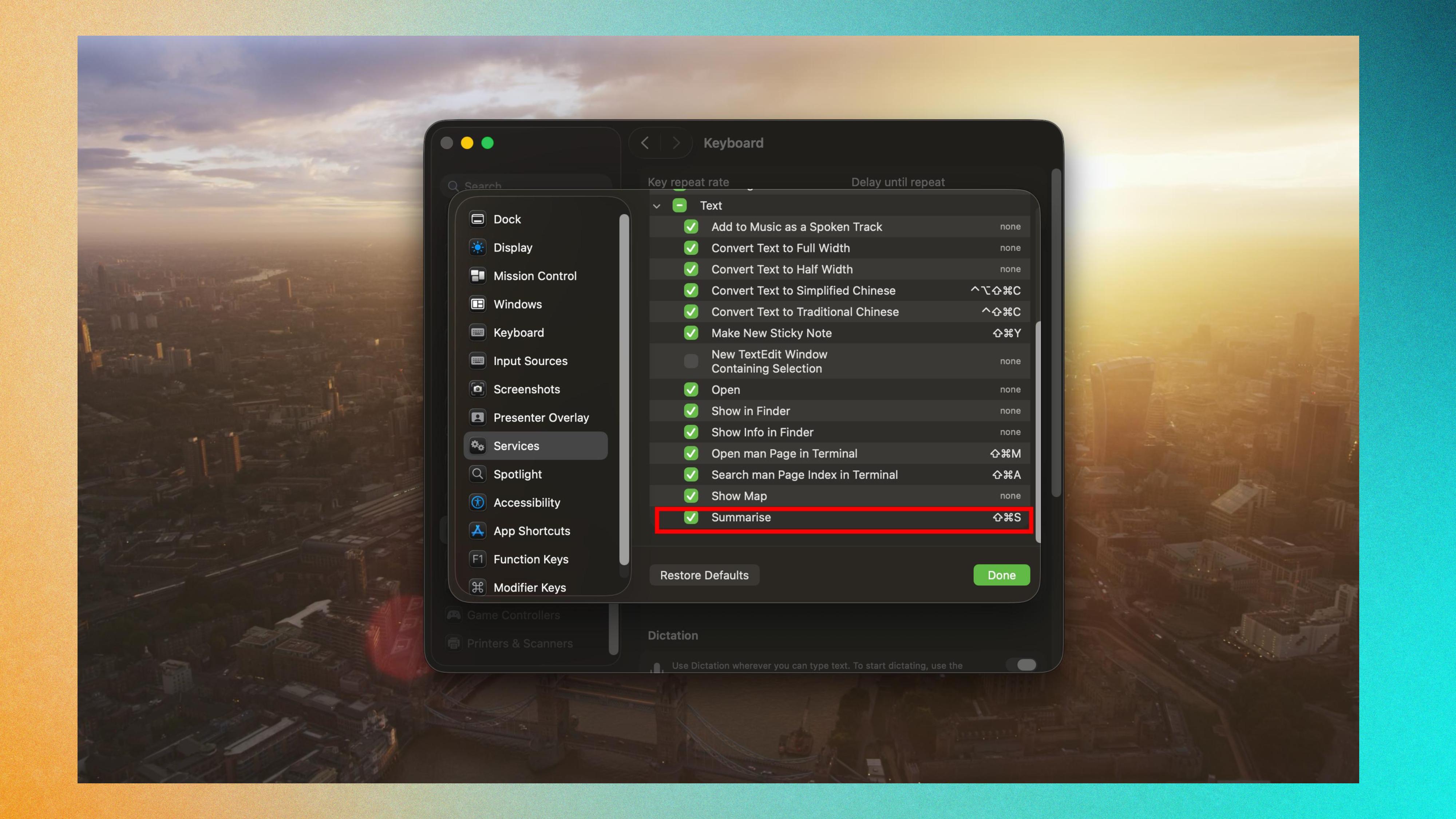 Mac Summarize Tool screenshot