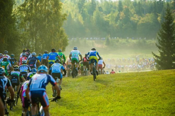 The start of a very large marathon in Estonia