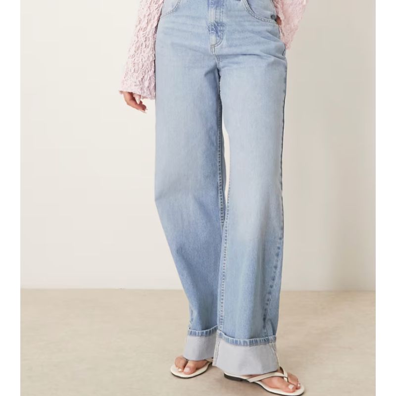 ASOS, Loose Jean with Deep Turn Up Cuff