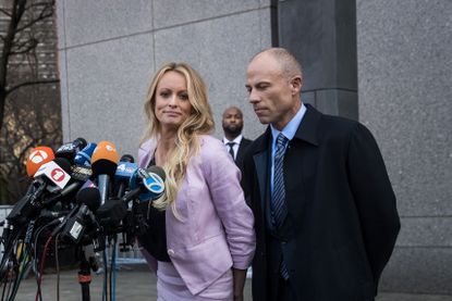 Stormy Daniels and Michael Avenatti.